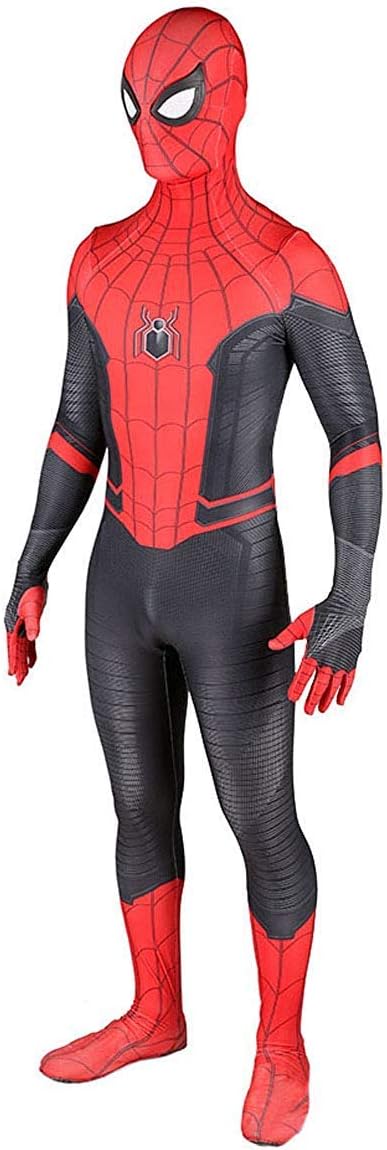 DAELI Spiderman Costume (FAR from Home, Adult-S(150-155CM))