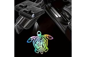 TLYHNXY 2PCS Car Door Light Projector,Sea Turtle Car Logo Projector LED Courtesy Ghost Shadow Welcome Lamp Puddle Lights Fit for All Cars,Turtle Cars Accessories Decor,Turtles Gifts for Women Men