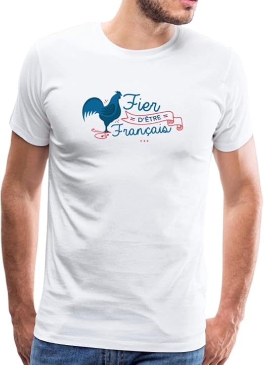 T-shirts à manches courtes TEEZILY T-Shirt Homme Vive la France Patriote  Vêtements lemoncitylive.com