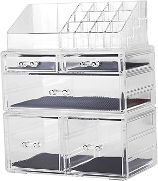 Amazon Com Sooyee Makeup Organizer 3 Pieces Clear Acrylic