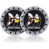 2PCS Universal Non-Slip Cup Holders, Compatible with Dodge Challenger Charger Scat Pack Series Car Cup Holder Coasters，Car Drink Coaster Holder Accessory, Black