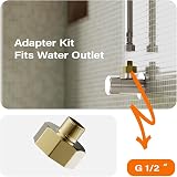 Cobbe Kitchen Tap with Pull Out Spray Single Handle High Arc 360° UK view 7