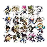Overwatch Car Stickers [48 Pieces]，Savorware 48Pieces Overwatch Custom Print Die Cut Bumper Vinyl Stickers For Car Laptop Motorcycle Bicycle Luggage Decal Graffiti Patches Skateboard