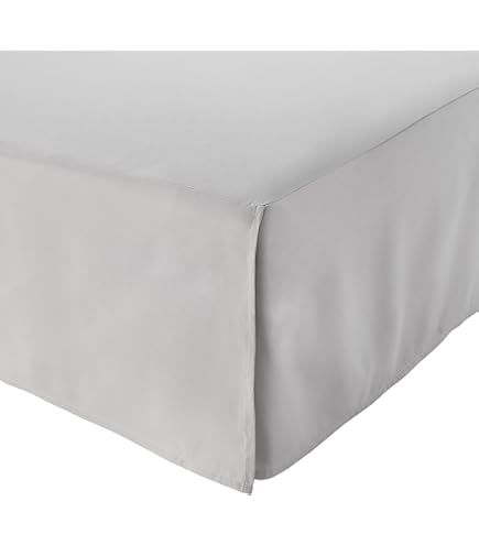 Falda De Cama De Microfibra Doble Cepillado | Tamaño Individual (39x75 Pulgadas) | Caída 14 Pulgadas | Suave, Antiarrugas Y Lavable