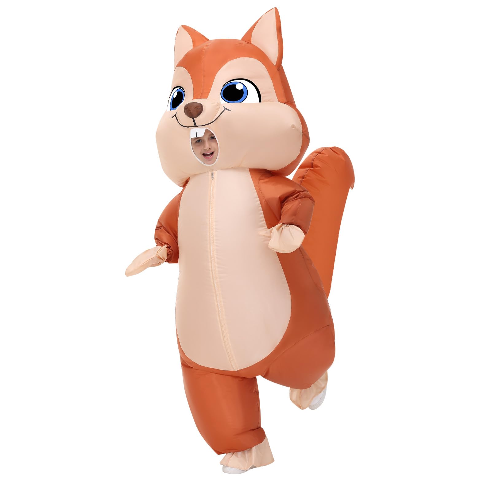 Photo 1 of Spinosaurus Inflatable Squirrel Costume for Kids Inflatable Halloween Costumes Funny Blow Up Animal Costume Halloween Inflatable Suit for Boys Girls
