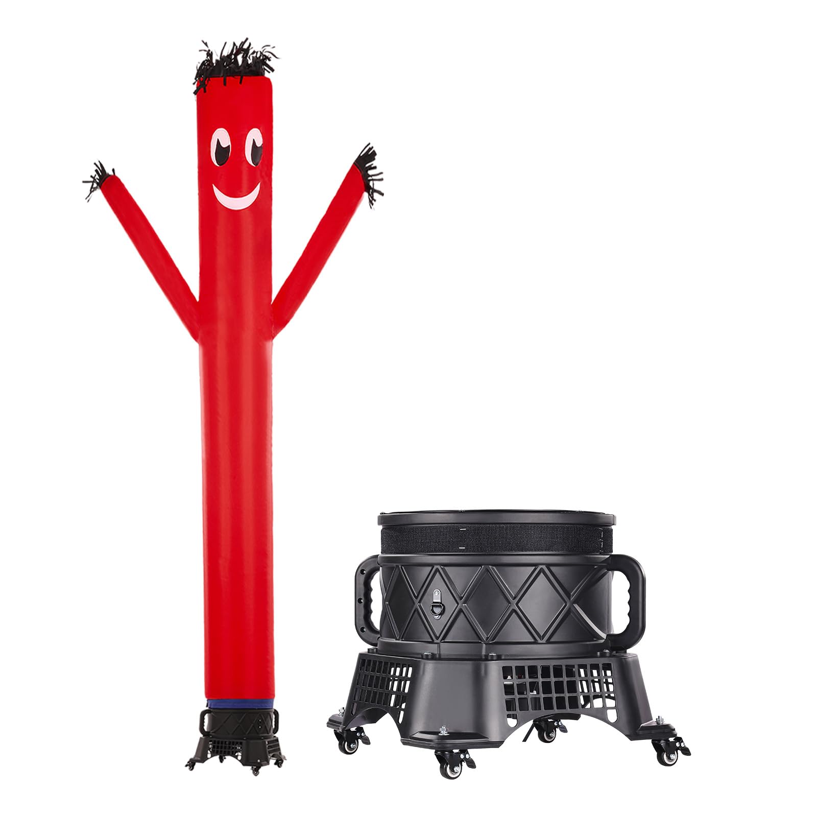 Photo 1 of VEVOR Inflatable Tube Man Set, 20 ft Tall, Wacky Waving Inflatable Dancing Tube Guy with 1 HP Blower, PP Shell IPX3 Waterproof Blower Fan, for Outdoor Advertising Business Store Party