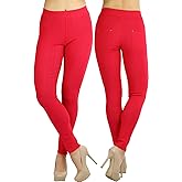 ToBeInStyle Women’s Easy Pull-On Denim Skinny Fit Comfort Stretch Leggings Jeggings
