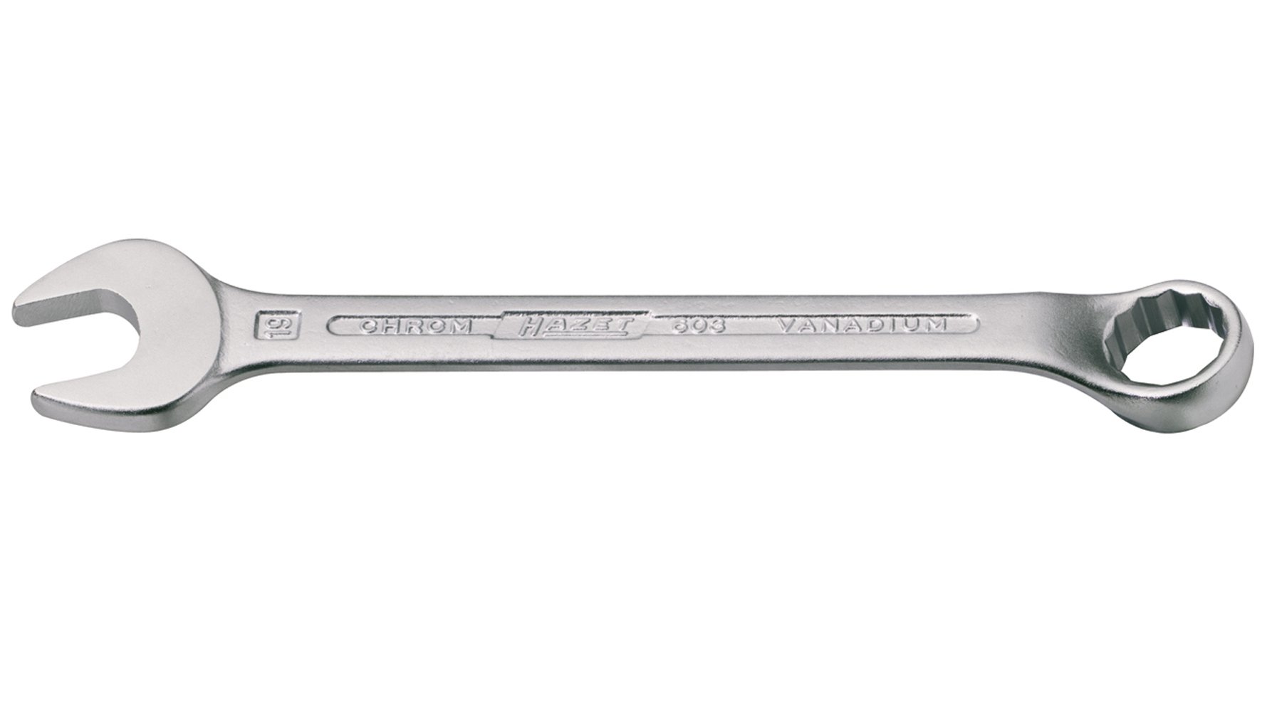 HAZET 603-14 170 mm 12-Point Profile Combination Wrench - Chrome-Plated