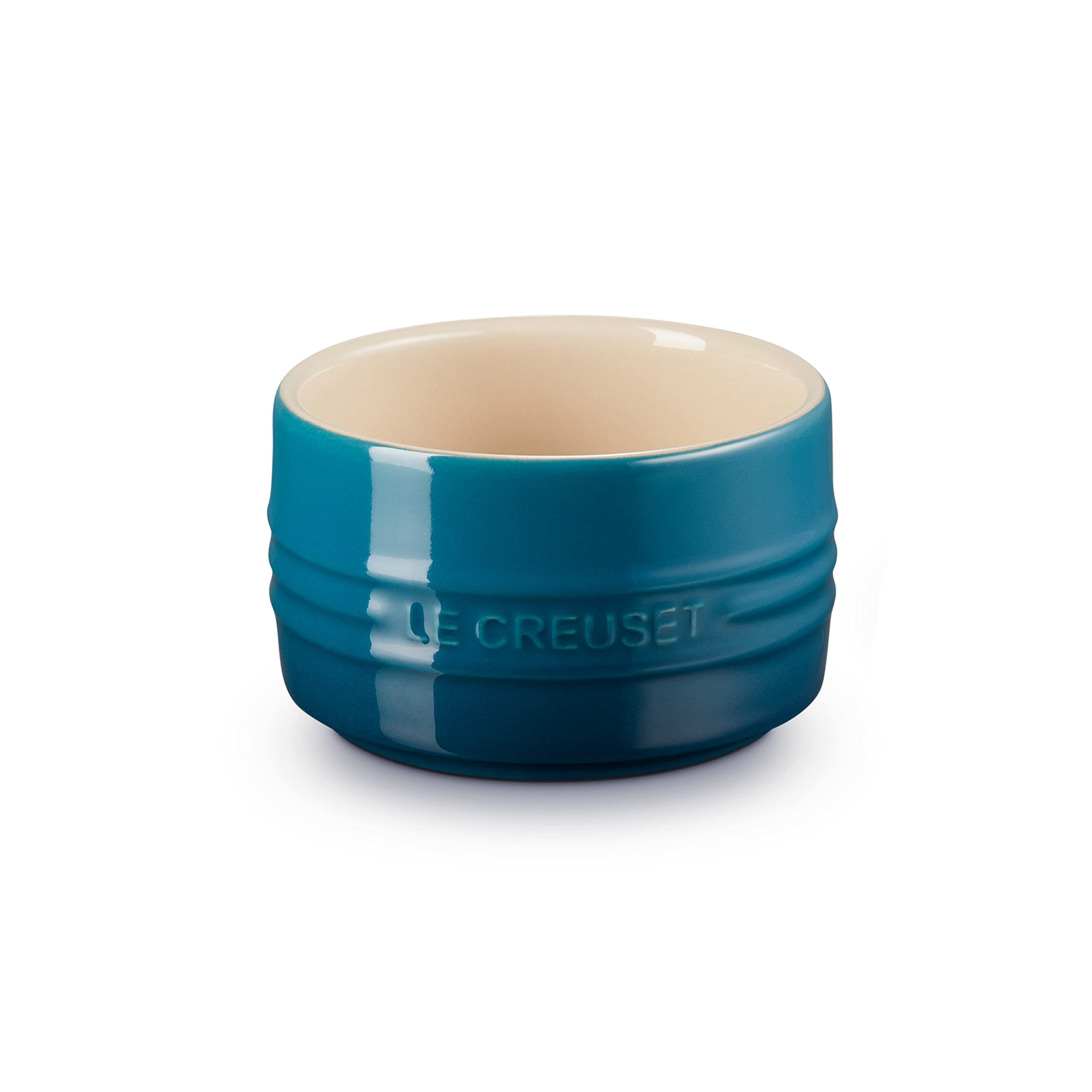 Le Creuset Stoneware Ramekin with Straight Wall, Stackable, 200 ml, Deep Teal, 70403206420099