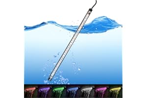 PONDO A-PSC300L Replacement 12'' LED Strip for Acrylic Waterfall Spillway Pool Fountain with Adapter, Remote Control Designed