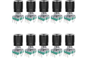 DaFuRui (7 Pin 20MM)10 PCS 360 Degree EC11 Rotary Encoder Code Switch Digital Potentiometer with Caps