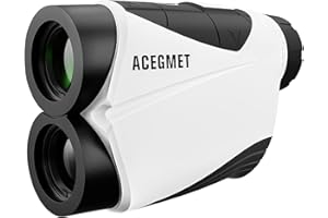 ACEGMET Range Finder Golf, Flag Lock and Pulse Vibration Golf Rangefinder, Fast Focus and Continuous Scan Golf Range Finder, 650 Yards USB Charging Golf Accessories for Men Disc for Golfing, Hunting