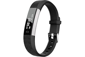 BIGGERFIVE Slim Fitness Tracker Watch for Kids Girls Boys Teens, Waterproof Activity Tracker with Pedometer, Calorie and Step Counter, Sleep Monitor, Silent Alarm Clock