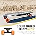 Swagtron SwagBoard Voyager Electric Longboard – Motorized skateboard w/Remote & Dual 350W Motorized Wheels; Holds 330Lbs