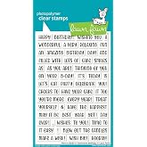 Lawn Fawn LF3776 Henry's Build-A-Sentiment: Birthday 4X6 Clear Stamp Set