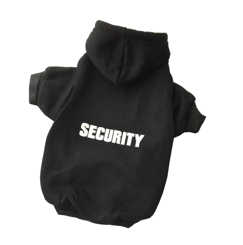 ZoonPark Small Dog Hoodie, Fashion Soft Cotton Fleece Pet Security Hooded Clothes Warm Autumn Winter Coat Puppy Hoodie T-Shirt Clothes Costume Apparel for Puppy Small Dogs