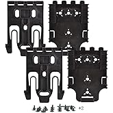 2 Pack QLS Kit, Quick Locking System Kit with Qls 19 and Qls22l for Quick Connect Drop Leg Holster Platform and Mid-Ride Universal Belt Loop Flex Adapte