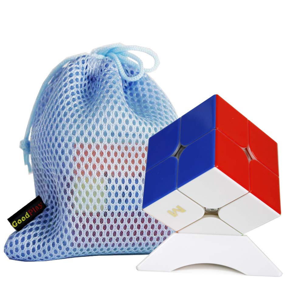 OJIN Yongjun YJ MGC2 Elite M 2x2 Cube YJ MGC2 2 Layers 2x2x2 Puzzle Yongjun MGC M Elite with One Cube Tripod and One Cube Bag (Multi Color)