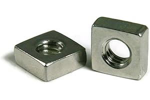 RAW PRODUCTS CORP Square Nut 18-8 Stainless Steel - #6/32 Qty-100