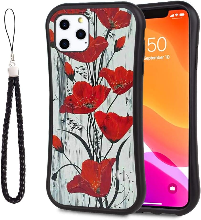 Red Poppies Fit Apple iPhone 11 Pro Max [6.5 Version] Sturdy
