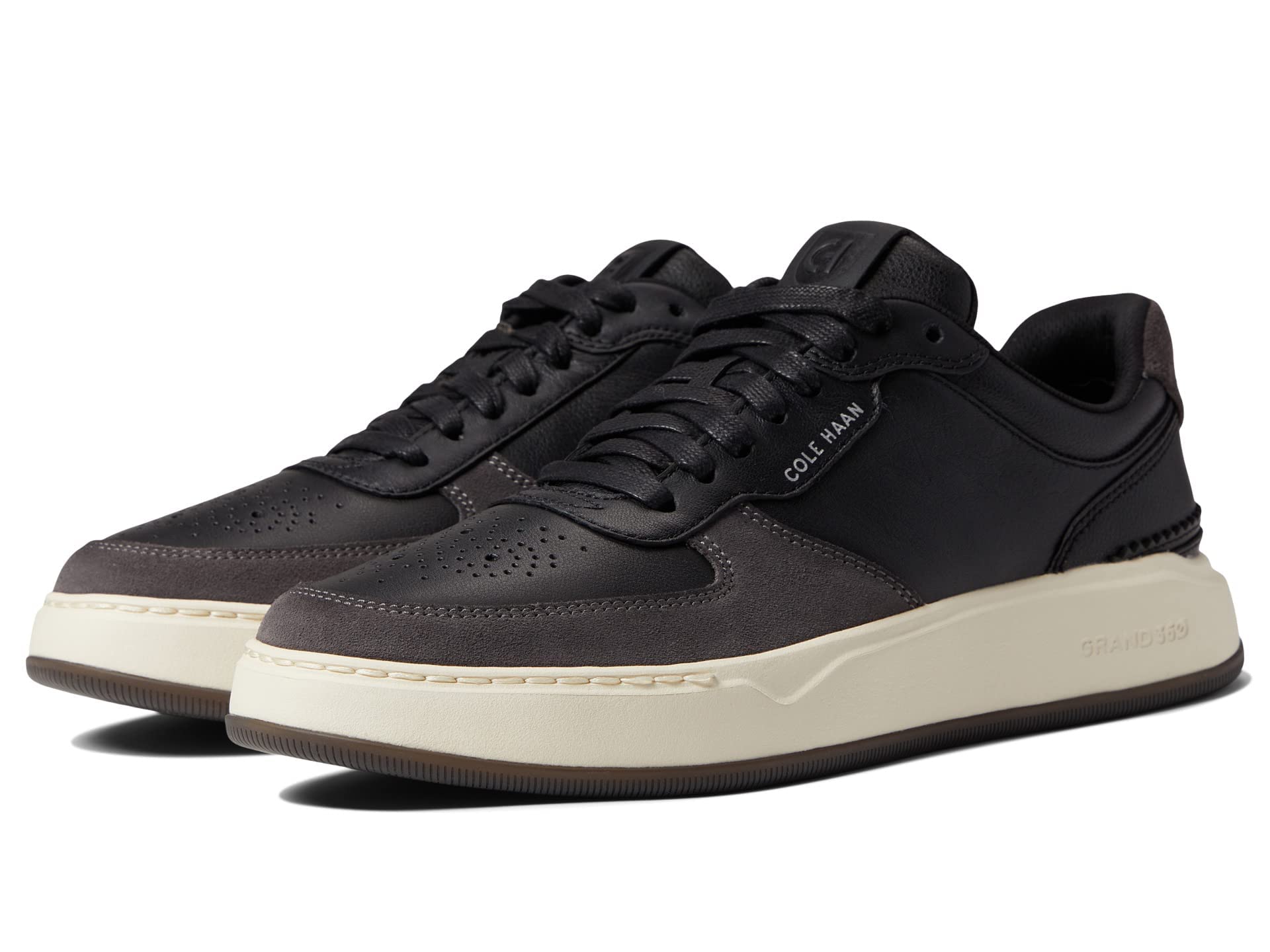Cole Haan Men’s Grandpro Crossover Sneaker, Black/Dark Pavement/Ivory, 10.5
