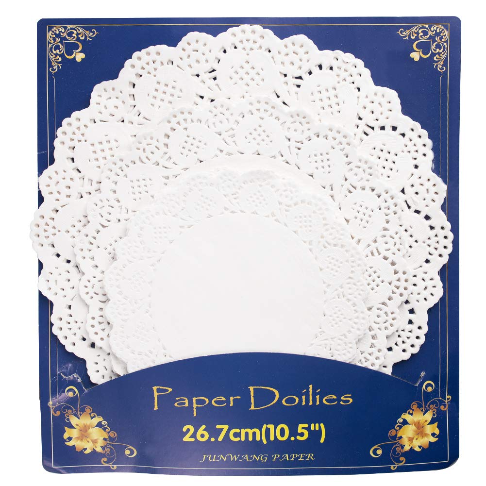 108 PCS Paper Lace Doilies Combo, Pack 36 each 6.5\