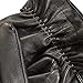 Vetelli Touchscreen Compatible Black Leather Winter/Driving Gloves Medium
