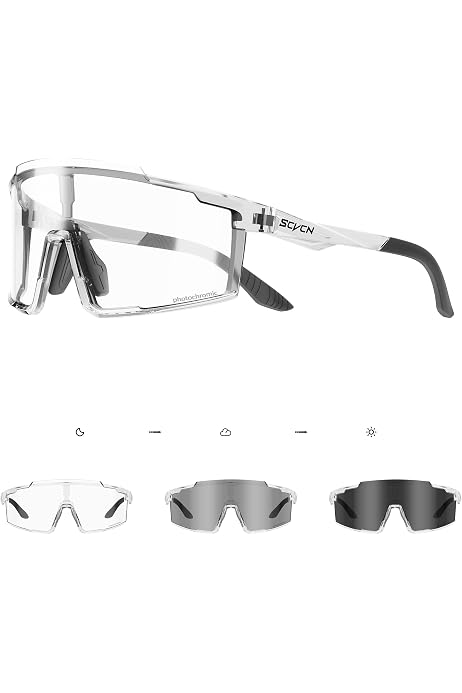 Gafas De Sol Fotocromáticas Para Deporte - Protección UV400, Lentes Transparentes Que Oscurecen, Ideales Para Ciclismo, Conducción O Pesca