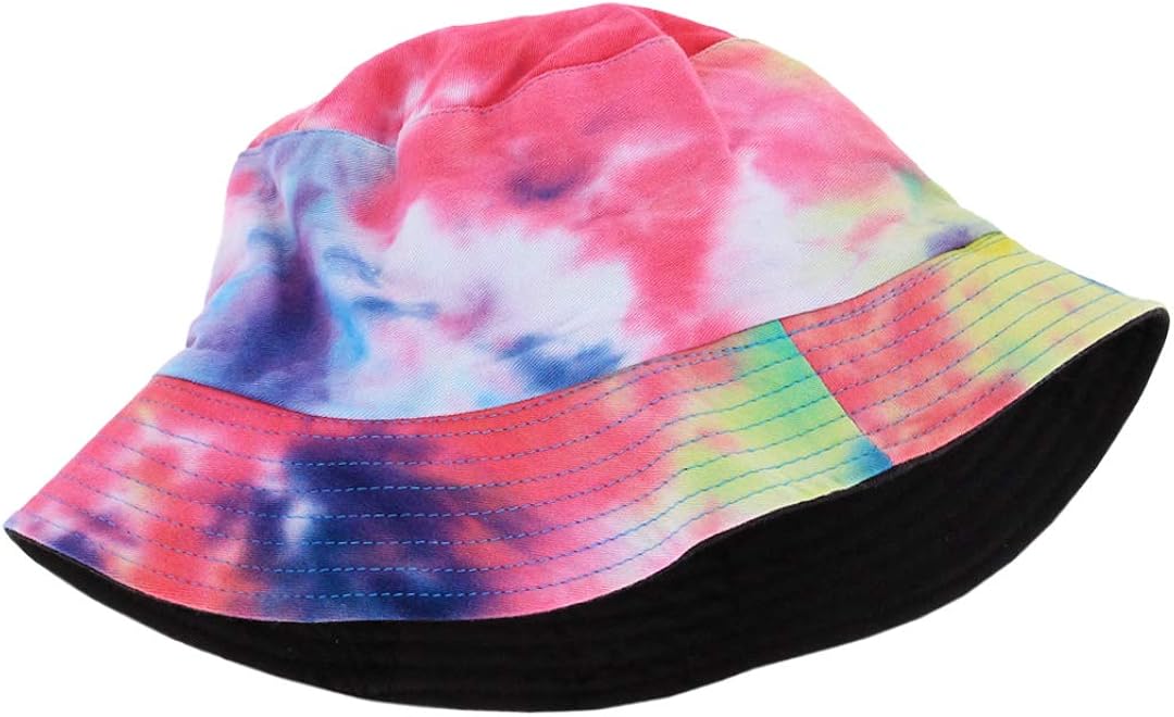 Surkat Reversible Bucket Hat, Women Cotton Fisherman Hat Sun Protection Packable for Summer Outdoor Traveling at  Women’s Clothing store