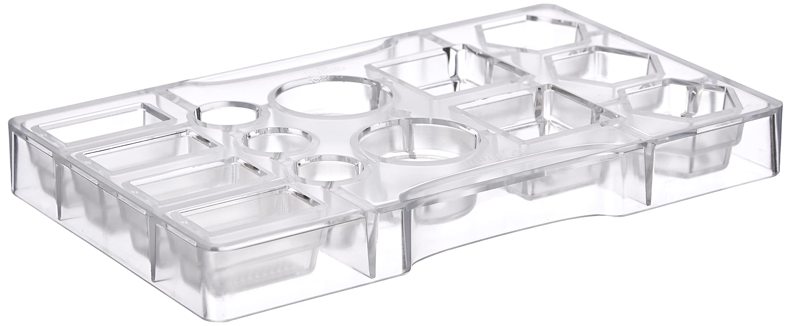 Decora 50085 Chocolate Mould Geometric, polycarbonate, 20 x 12 x 2.3 cm