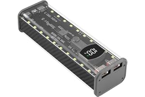 TSMORY Professional 4Slot 21700 Battery Holder Integrated Fast Charging Circuit Protections Systems Storage Box Shell Battery