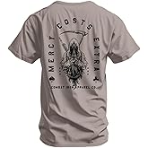 Combat Iron Men's Graphic T-Shirt | Mercy Costs Extra | Athletic Fit, Tagless Comfort