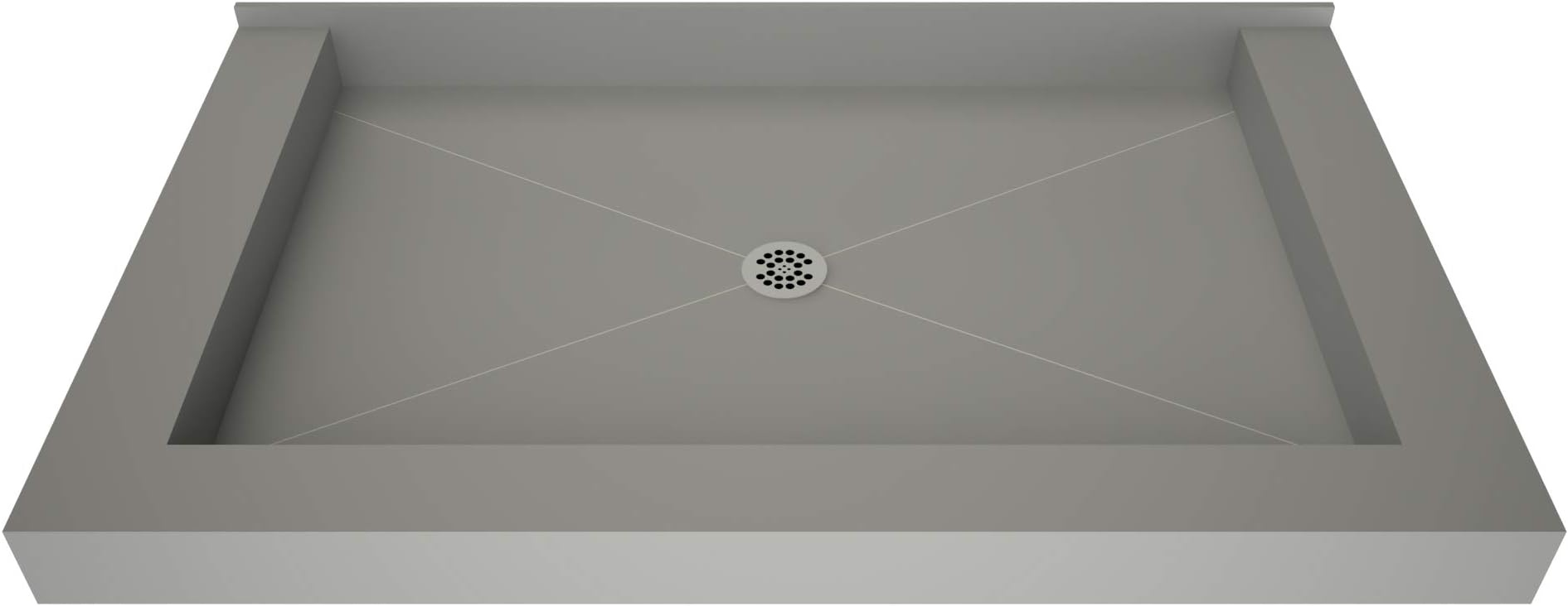 Tile Redi 4248CDT-PVC Redi Base Shower Pan, 42" x 48", Black