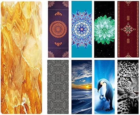 Eco Fuse Yoga Mat By Nalahome-72"x26"x3mm Thick Natural Rubber And Microfiber colored mineral marble with nacre effect For All Yoga Practices, Bikram, Hatha, Ashtanga, Hot Yoga, Home Workout