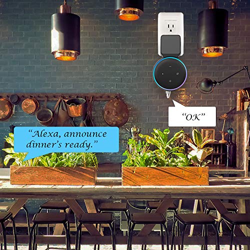 Alexa Wall Mount Holder, Outlet Wall Mount Stand for Dot 3rd Generation