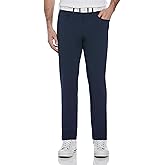 PGA Tour Mens 29"/30"/32" 5-Pocket Heather Golf Pants, 4-Way Stretch, Moisture-Wicking, Sun Protection, Lightweight
