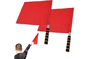 Football Penalty Flags | 2-Piece Portable Reusable Sport Accessories | Volleyball Referee Equipment Penalty Flag,for Volleyba