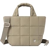 WESTBRONCO Mini Puffer Bag Quilted Crossbody Bags for Women Small Puffy Purse Nylon Shoulder Handbag with Adjustable Strap