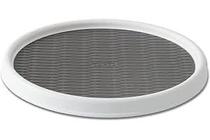 Copco 2555-0190 Non-Skid Cabinet Turntable, 12-Inch, White/Gray