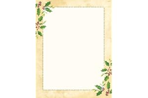 Great Papers! Falling Holly Imprintable Stationery, 8.5" x 11", Pack of 80 (2015049)