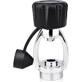 250-Bar 3500PSI Chrome-Plated Brass DIN Regulator to Yoke Converter | First Stage Din to Yoke Adapter with Dust Cap for Scuba Diving Tank Regulator Parts