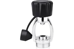 Dawitrly 250-Bar 3500PSI Chrome-Plated Brass DIN Regulator to Yoke Converter First Stage Adapter with Dust Cap for Scuba Diving Tank Regulator Parts