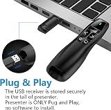 VOVIGGOL USB & Type-C 2 in 1 Wireless Presenter Clicker 2.4GHz PPT view 7