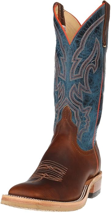Anderson Bean Mens Crazy Horse Leather Briar Vamp w/ 13 Danube Mad Dog Top Cowboy Boot