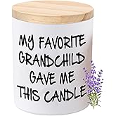 BFJLIFE Gifts for Grandma Grandpa Funny Novelty Unique Christmas Mothers Day Birthday Gifts for Grandpa Grandma Grandparents Lavender Scented Soy Candle