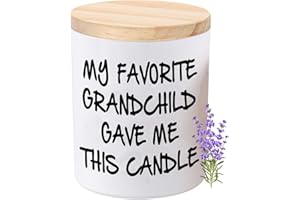 BFJLIFE Gifts for Grandma Grandpa from Granddaughter/Grandson Funny Novelty Unique Christmas Fathers Day Mothers Day Birthday Gift for Grandparents Lavender Scented Soy Candle