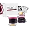 truevine Top & Bottom Communion Cups and Wafer Set - Prefilled Cups with Fresh Unleavened Bread & Grape Juice - Carefully Packaged & Easy to Open, Ideal First Communion Favors for Guests (100 Count)