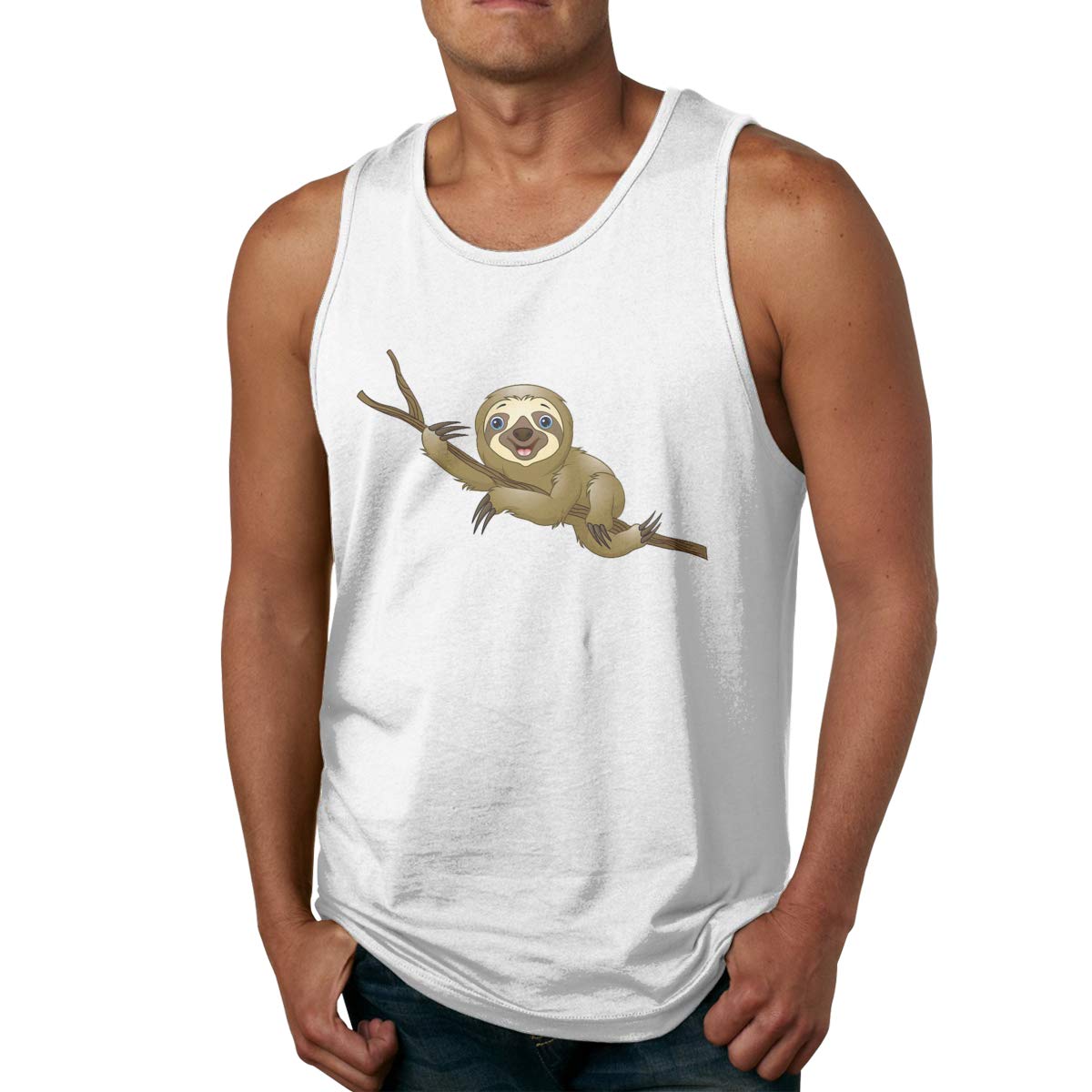 Three Toed Sloth Logo Classic Athletic Sleeveless T Shirt