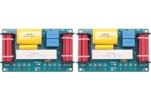 Pasuihcay 2Pcs 120W Speaker Crossover 3 Way Frequency Divider Loudspeaker -338 3 Crossover Filters Speakers