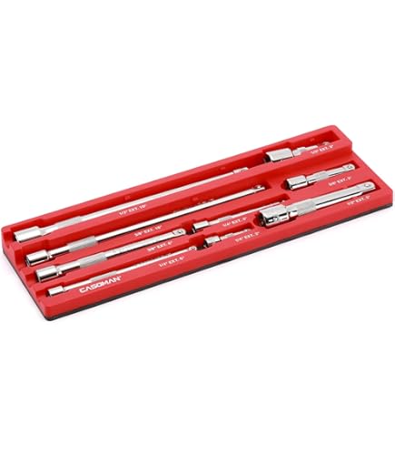 Ernst Manufacturing 2-Pack Socket Boss With 18 Rails – Holds 114 Sockets, Red & Blue, Made In USA